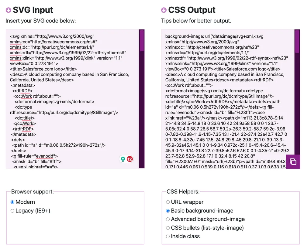 SVG in LWC — screenshot 2