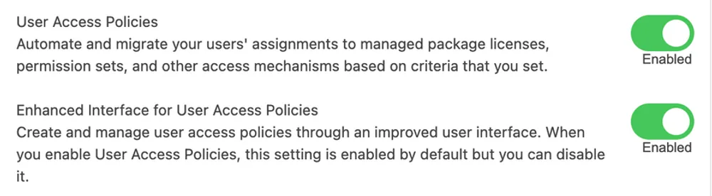 User Access Policies — screenshot 1
