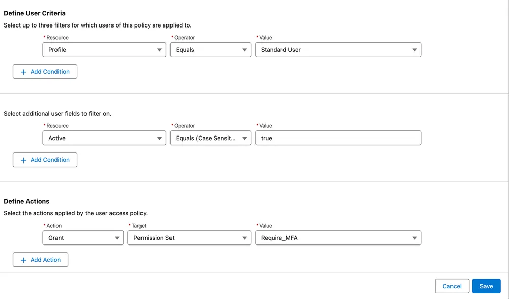 User Access Policies — screenshot 4